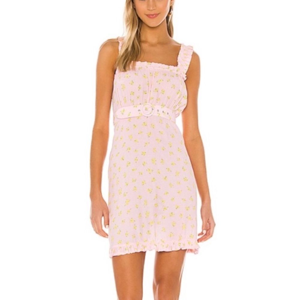 NEW Faithfull the Brand Mid Summer Mini Dress in Luda Floral Print Pink Small - Picture 12 of 14